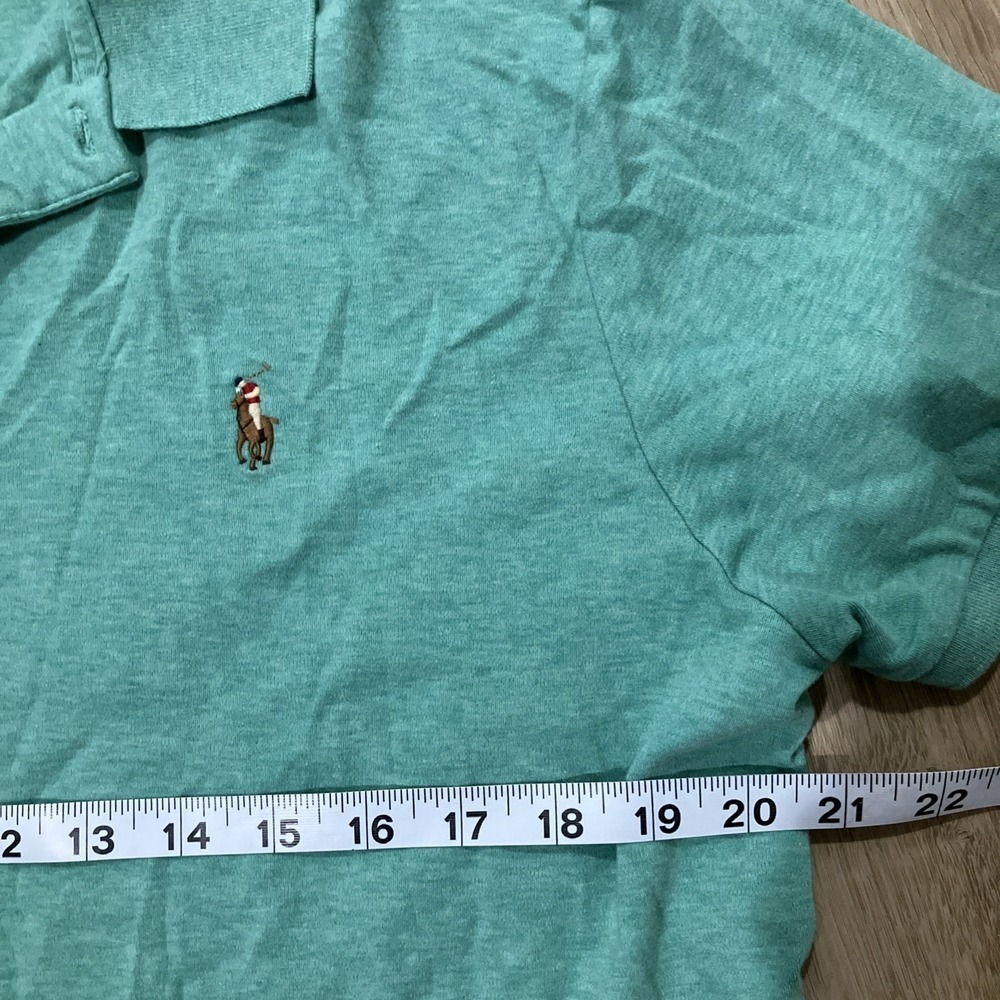 Polo‎ Ralph Lauren Custom Slim Fit Polo L Turquoise - Picture 3 of 5